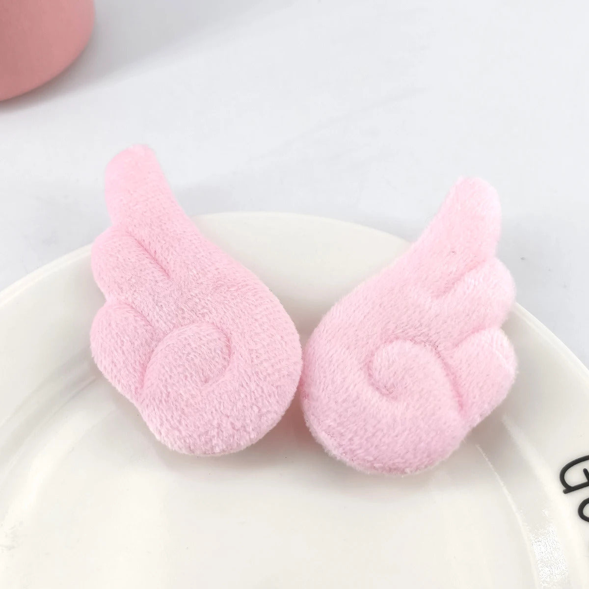 2Pcs 5cm Angel Wings Super Cute Angel Wing Plush Hairpin Girl Hair Clip Accessories Barrettes Hairgrip Headdress Headwear