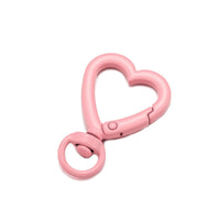 5pcs Metal Heart Lobster Claw Clasps Swivel Lanyards Trigger Snap Hooks Strap for Jewelry Making DIY Bags Keychain Key Rings