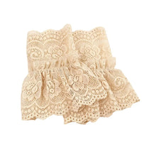 Detachable Sleeve Cuffs Lace Cuffs Ruffles Elbow Sleeve Sweater Decorative Sun Protection Sleeve Spring Autumn Universal