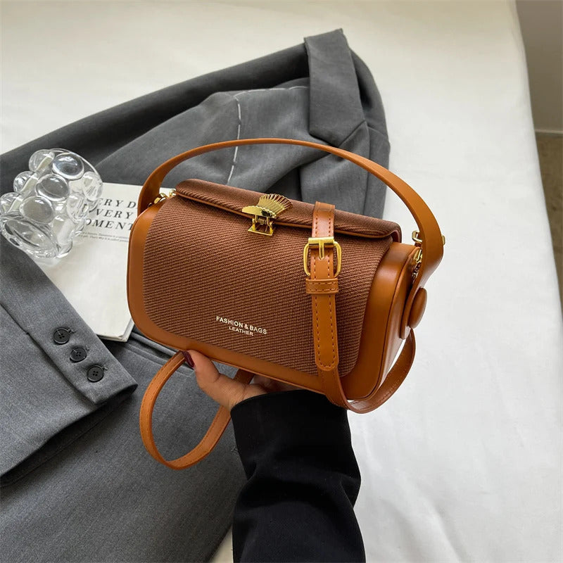 Simple Fashion Mini Square Women Crossbody Bags 2024 Luxury Designer Purses And Handbags Box Shape Pure Color Shoulder Satchels