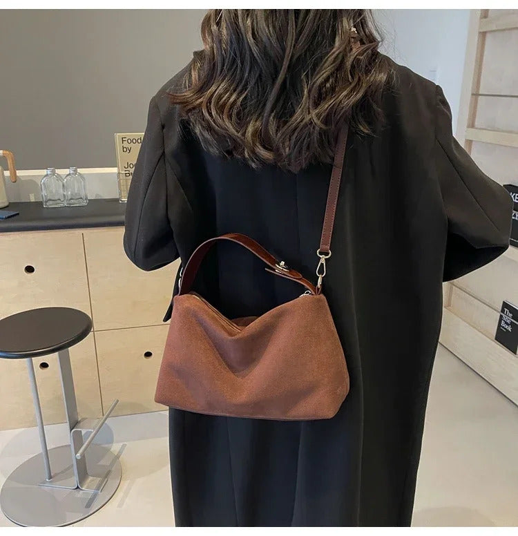 Zipper Solid Color High Capacity PU Shoulder Bags 2024 Hot Sale Bags for Women Simple Fashion Tote Bolsas Femininas