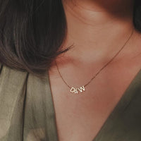 eManc Tiny Heart Dainty Initial Charm Gold Color Silver Color Letter Name Pendant For Women Wholesale Alphabet A-Z Jewelry Gift