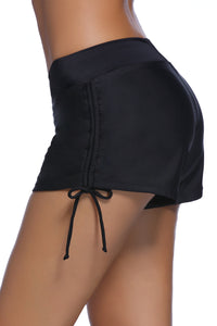 Black Ruched Side Swimsuit Bottom