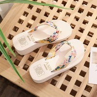 2024 Fashion Women Flip Flops Summer Beach Platform Slippers Casual Outside Wedges Sandals Summer Women Shoes