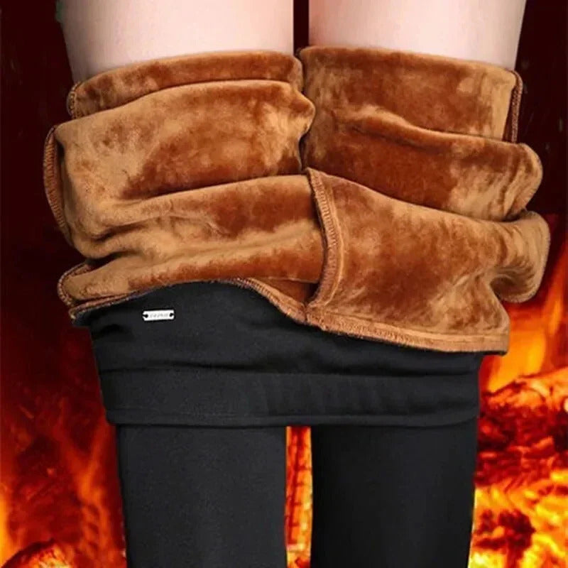 Women Corduroy Warm Pants Thick Plush Casual Pants Autumn Winter Leggings High Waist Harem Pants Trousers