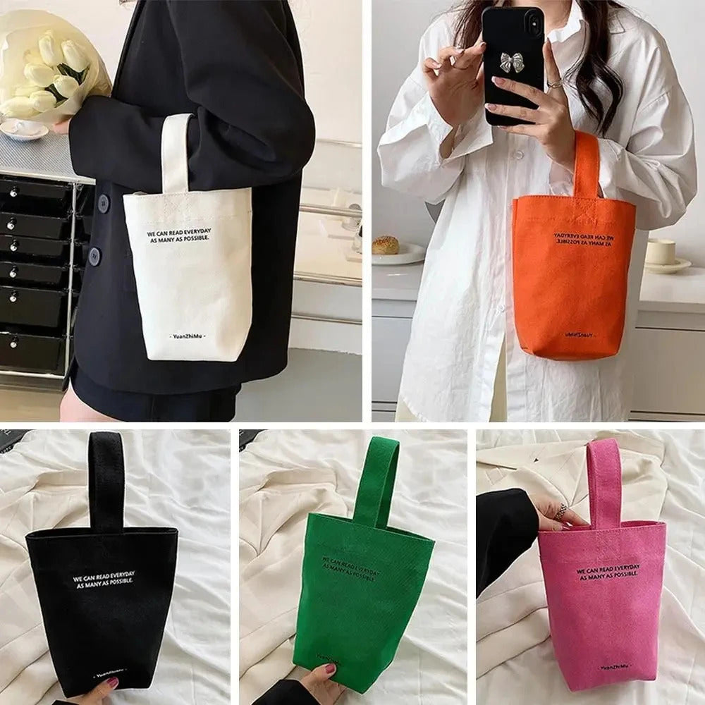 Casual Handbags Canvas Shoulder Crossbody Bags Large Capacity Shopper Bag Letters Shoulder Crossbody Bags Purse