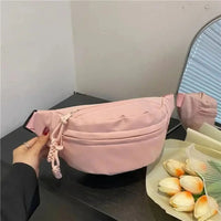 Half Moon Waist Bags Waterproof Oxford Cloth Running Belt Bags Large Capacity New Fashion Women's Chest Bag Crossbody Bag