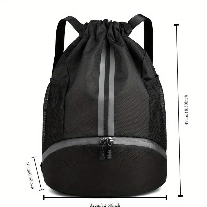 Sports Bag for Basketback Waterproof Fitness Bag Outdoor Basketball Bag Casual Gym Bag with Shoe Compartment