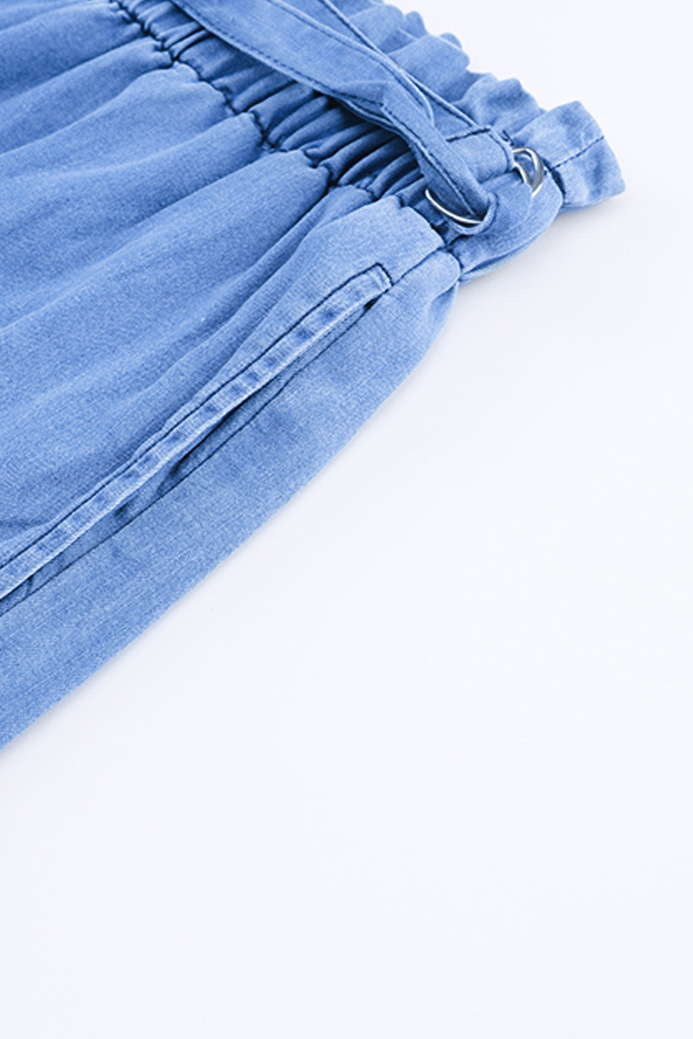 High Waist Pocketed Wide Leg Tencel Jeans