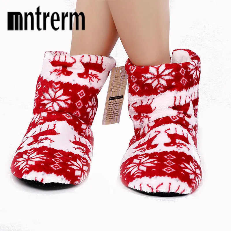 Mntrerm 2022 New Indoor Home Slippers Flannel Slippers Plush Home Slippers Couples Wooden Floor Slippers For Women Shoes woman