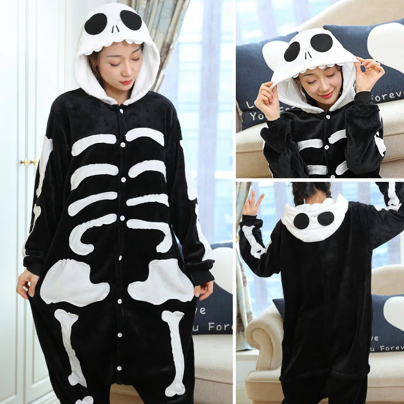 Kigurumi Totoro Panda Cartoon Onesies Kids Children Animal Pajamas Jumpsuits Women Men Sleepwear Onepiece Anime Cosplay Costumes