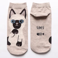 1-5Pairs Cotton Short Sock Cartoon 3D Cat Puppy Dog Animal Socks Harajuku Kawaii Women Girls Anklet Socks Breathable Casual Sox