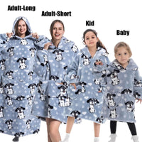 Winter Hoodies Sweatshirt Women Men Pullover Fleece Giant TV Oversized Blanket with Sleeves Adult Halloween Pumpkin Clothing