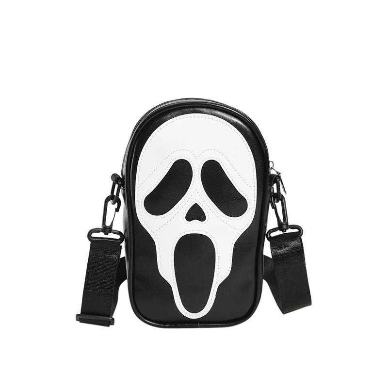 1pcs PU Leather Gothic Devil Halloween Unisex Personality Bags