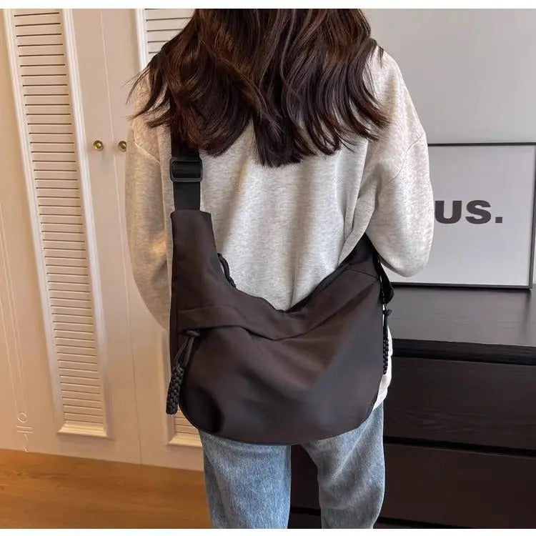 Nylon Hobos Crossbody Bags Solid Casual Zipper Women's Bags 2024 Fashion High Capacity Solid Color Single Shoulder Totes Bag