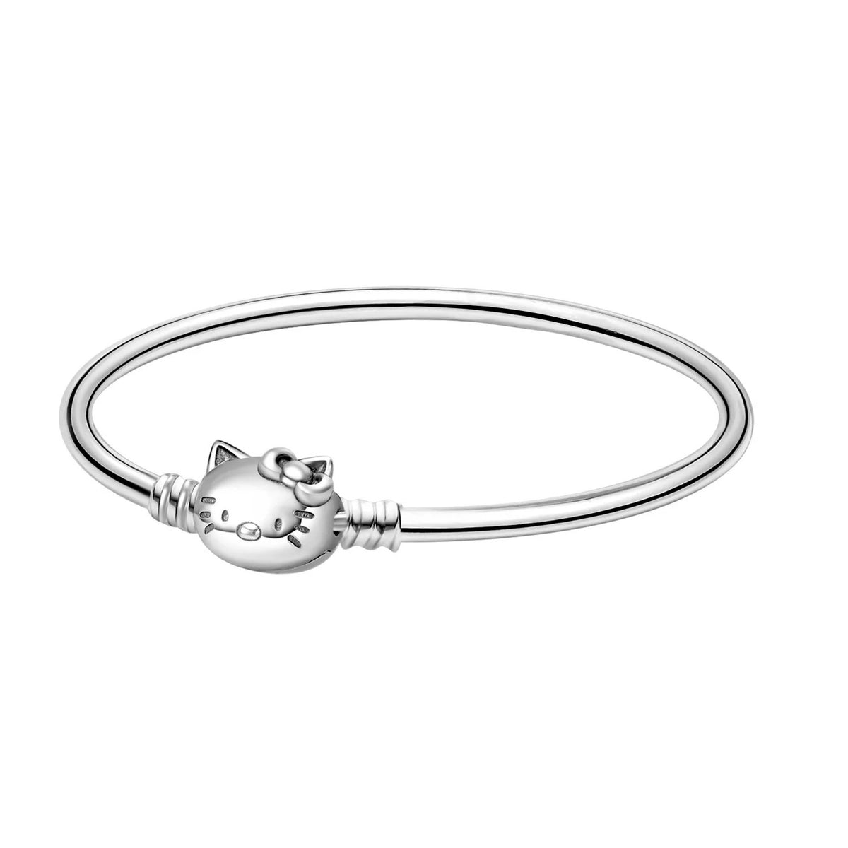 Original 925 Silver Plated Moments Bracelets Mickey Spider Hello Kitty Clasp Bead Charm Bracelet For Women DIY Jewelry