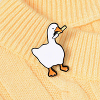 Honk Honk Enamel Pin Custom Naughty Goose Brooch Bag Lapel Pin Cartoon Funny Animal Badge Jewelry Gift for Kids Friends