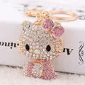 Imitation Pearl Keychain Sweet Letters Ribbon Bowknot Keyring Accessories Metal Buckle Women Bag Charms Best Gifts Jewelry