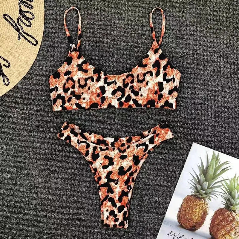 New Sexy Bikini Solid Swimsuit Low Waist Backless Women Swimwear Push Up Bikini Set Summer Beach Vacation Wear Swimming Suit