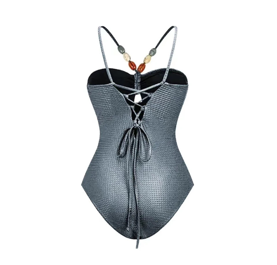 Two Pieces Bikinis Beach Swimwear 2024 Women Sexy Drawstring Bodysuit With Long Skirt Summer Female Bathing Swimming Biquini Set