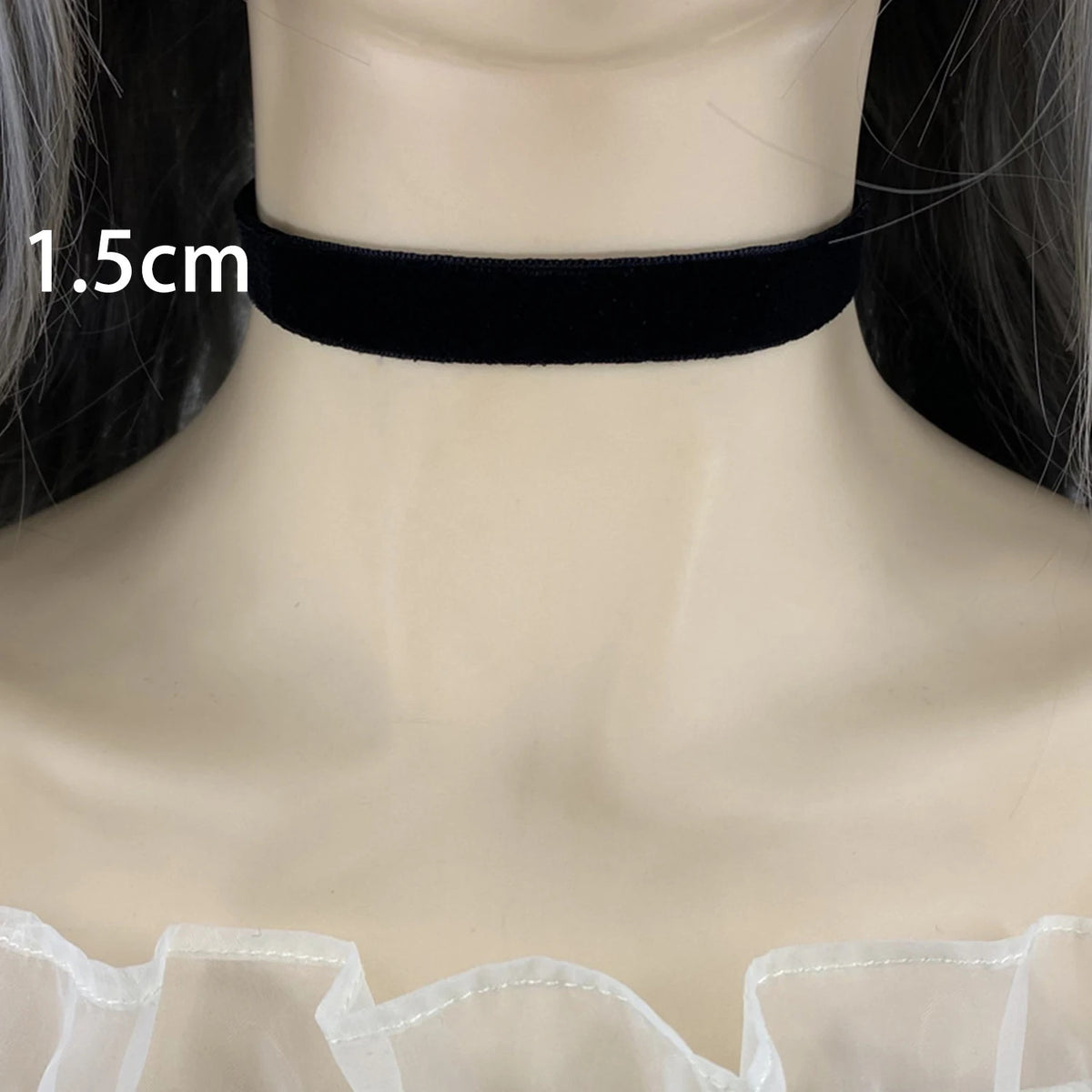 Valentine's Day Punk Gothic Black Velvet Fabric Choker Necklace Tattoo Necklaces Women Chocker Collares Short Neckband Gift