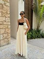 Elegant Off Shoulder Lace Maxi Dress Women Fashion Hollow Out Long Flare Sleeve Slim Dresses 2024 New Female Evening Party Gowns