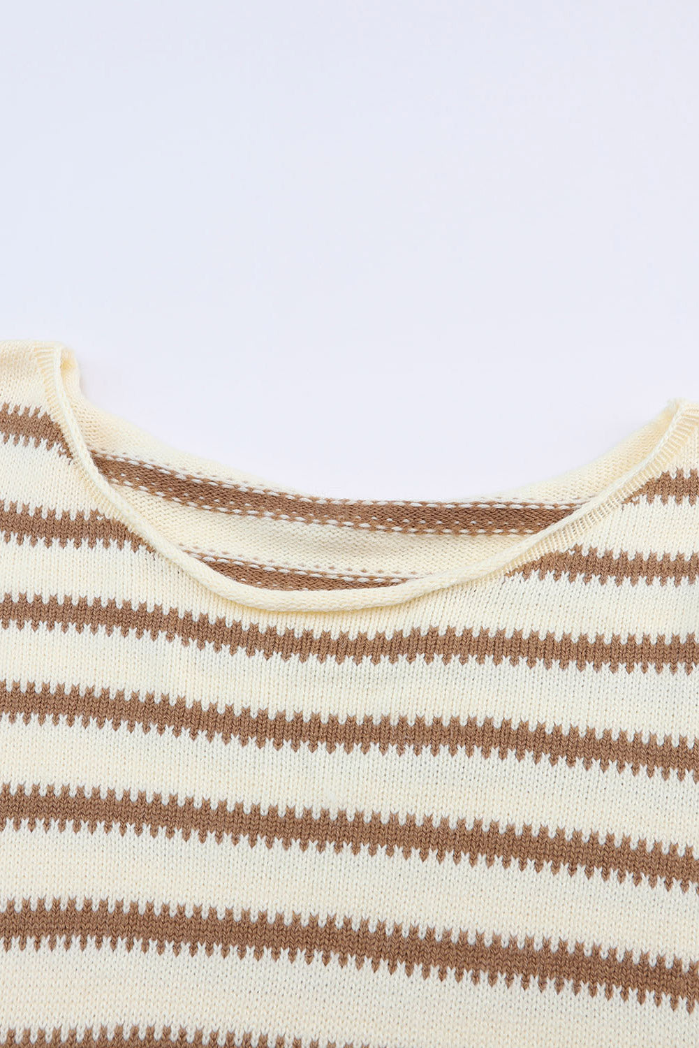 Black Striped Drop Shoulder Oversized Sweater