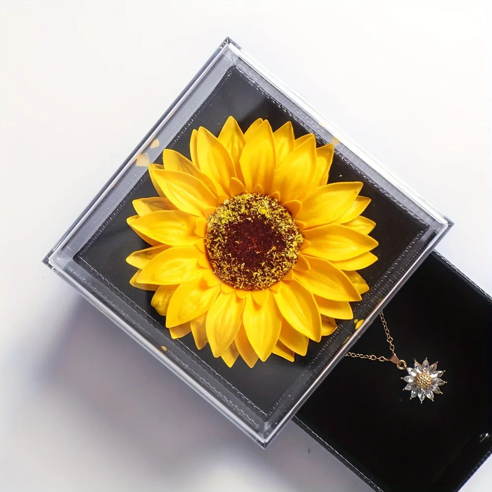 Elegant Sunflower Necklace Gift Set - Celebrate Love, Loyalty