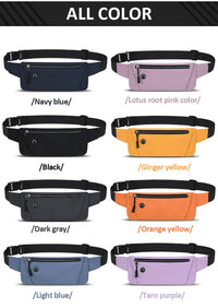 Running Waist Bag Sports Belt Pouch Mobile Phone Bag Men Women Waist Pack Lightweight Gym Sports Bag Waist Pack Adjustable Strap