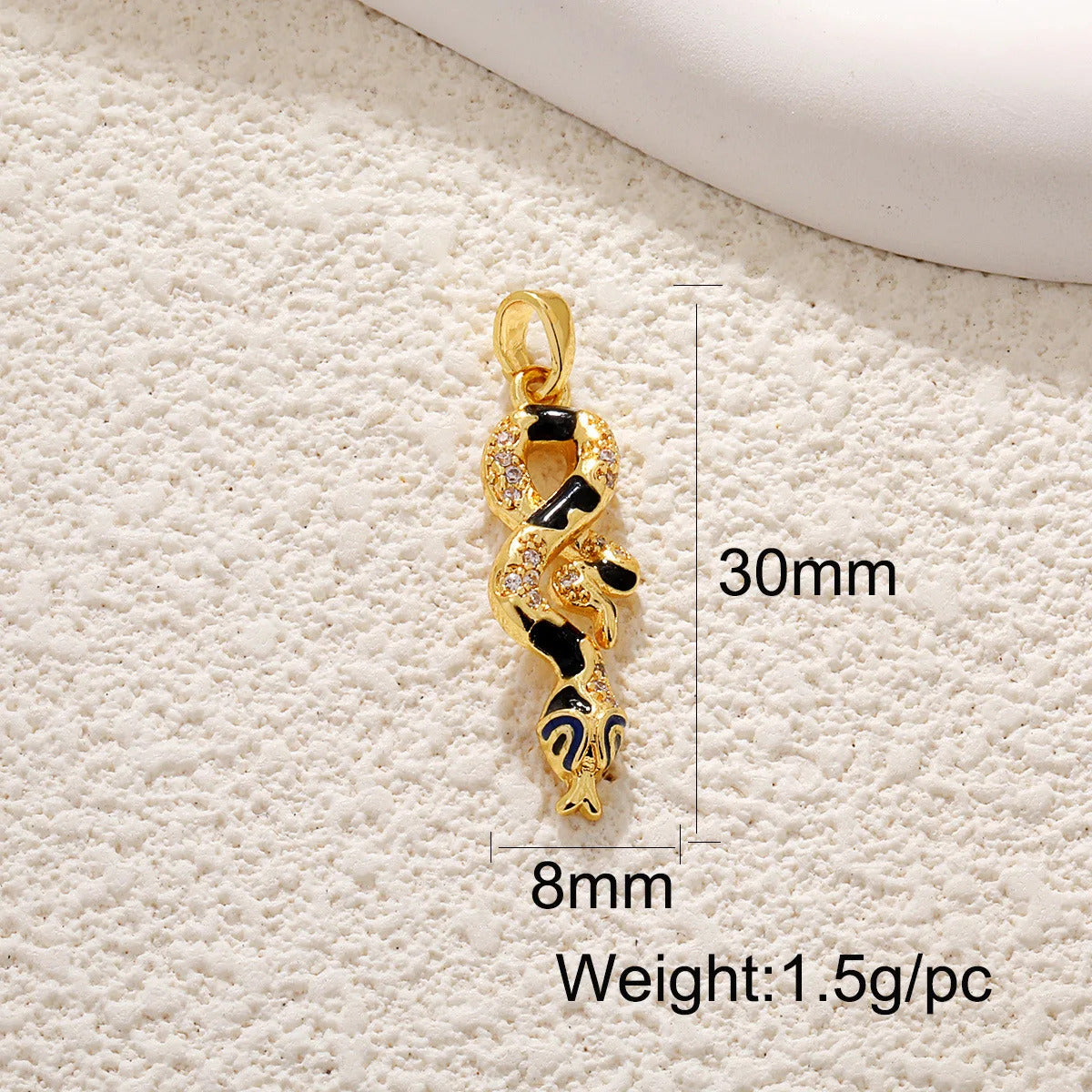 BenS Leopard Pattern Heart Pendant Enamel Dripping oil charms for DIY handmade Necklace Jewelry accessories wholesale P17