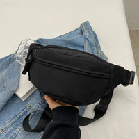 Half Moon Waist Bags Waterproof Oxford Cloth Running Belt Bags Large Capacity New Fashion Women's Chest Bag Crossbody Bag