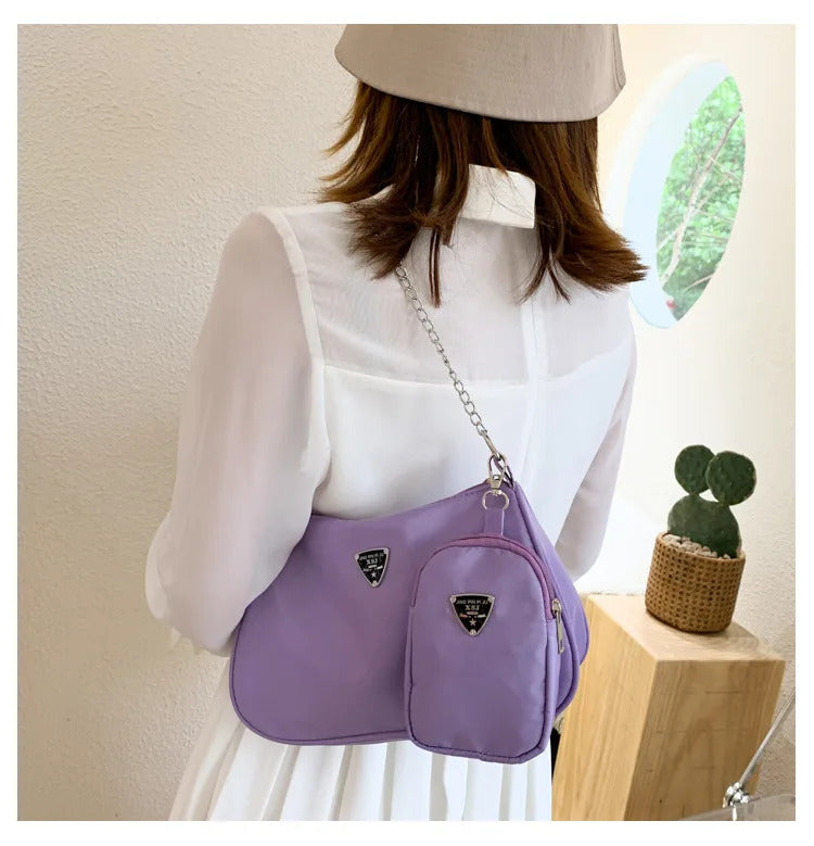 New Simple Small Crossbody Female Armpit Bags Solid Color Shoulder Bags Casual Bags Slanting Women's Bags Mother's Bags