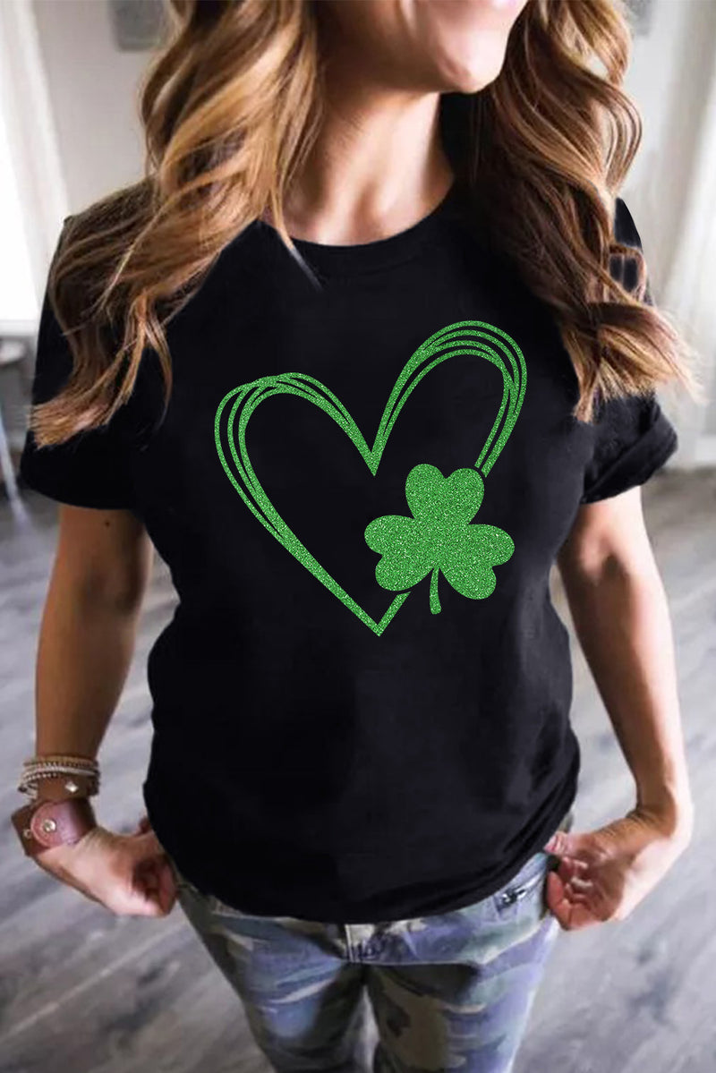 Black Clover Heart Shaped Graphic Tee