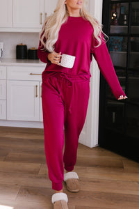 Blank Apparel - Long Sleeve Pullover and Jogger Pants Lounge Set