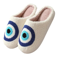 2024 Autumn Winter Family Fashion Slippers Women Home Warm Cartoon Flat Sandals Men Cute Non-slip Slides Couples Christmas Shoes