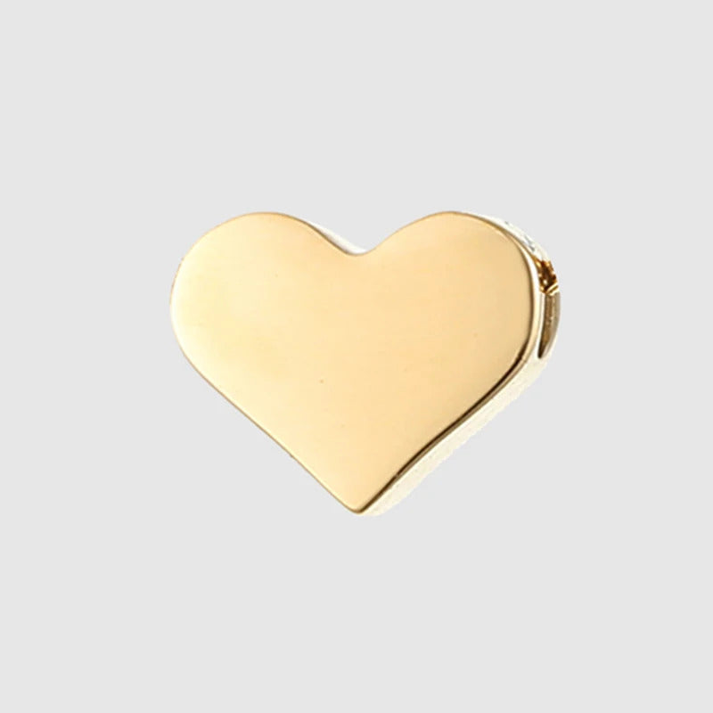 eManc Tiny Heart Dainty Initial Charm Gold Color Silver Color Letter Name Pendant For Women Wholesale Alphabet A-Z Jewelry Gift