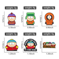 Cartoon Animated Character Enamel Pins Custom Cute Metal Brooches Lapel Badges Cartoon Funny Jewelry Gift for Kids Friends