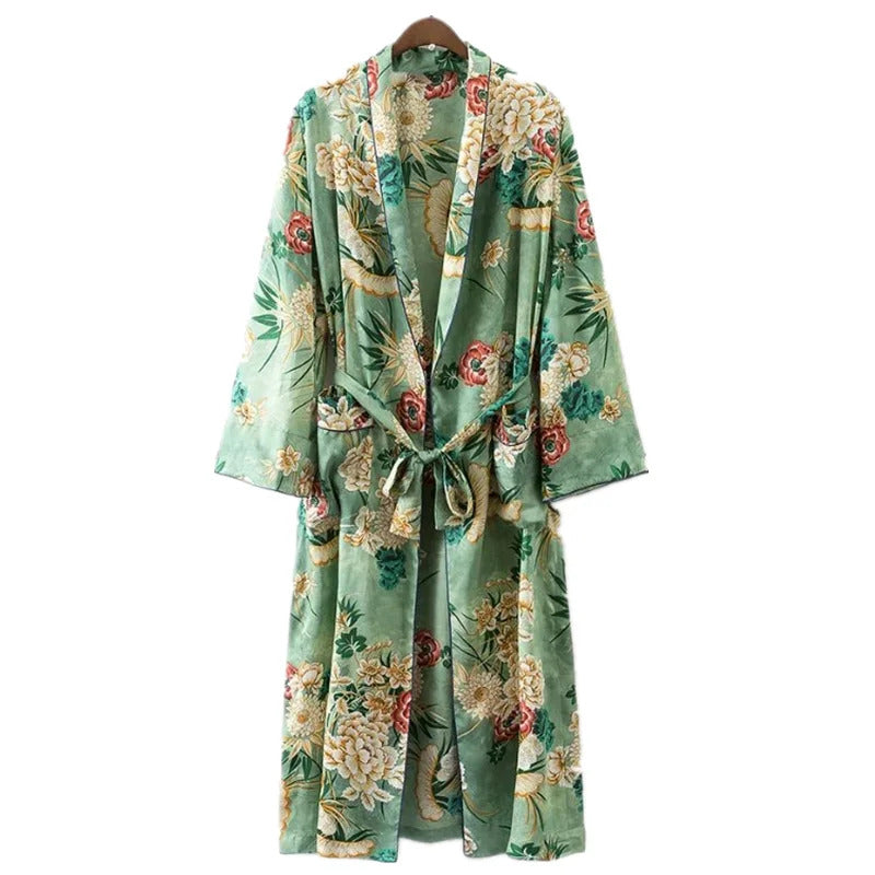 2020 Bohemian Printed Summer Beach Wear Clothes Long Kimono Cardigan Plus Size Cotton Tunic Women Tops and Blouse Shirts A147