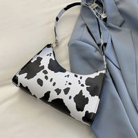 Summer New Shoulder Bags for Women High Quality Zebra Underarm Handbags PU Leather Leopard Armpit Purse Bag