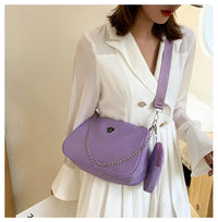 New Simple Small Crossbody Female Armpit Bags Solid Color Shoulder Bags Casual Bags Slanting Women's Bags Mother's Bags