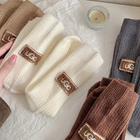 Winter Cozy Thickened Pile Socks Mid Calf Length Casual Cotton Soft Warm Comfortable Footwear Seasonal Hosiery