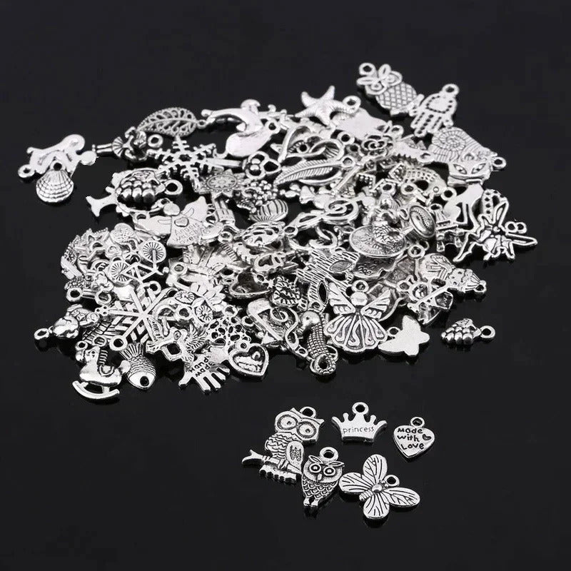 100/300pcs Tibetan Silver Mixed Pendant Animals Charms Beads for Jewelry Making Bracelet Earrings Necklace DIY Craft Art Charms