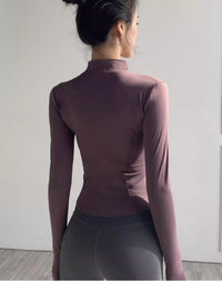 Women's Jacket Quick-drying Sun Protection Sport Coat Women's Tight Yoga Wear Long Sleeve Cardigan Running Fitness Jacket Zipper