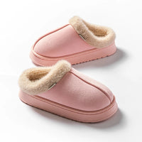 Fashion Women Fluffy Slippers for Autumn and Winter Indoor EVA Thick Sole Anti-Slip and Warm Unisex Slippers for Winter