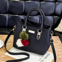 Yogodlns women beading pendant handbag ladies embossed shoulder bag ladies Messenger bag hairball bags high quality bag