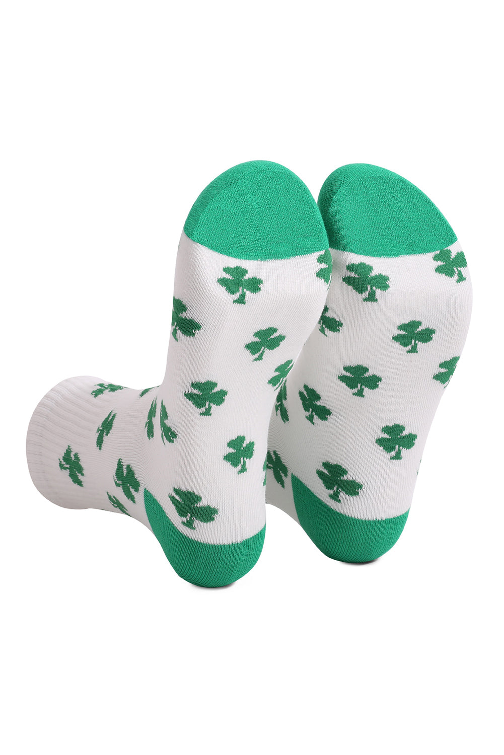 White Clover Ribbed Trim Socks