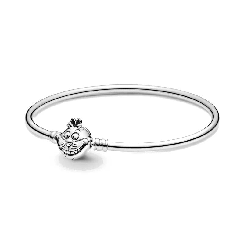 Original 925 Silver Plated Moments Bracelets Minnie Mickey Spider Love Heart Clasp Bead Charm Bracelet For Women DIY Jewelry