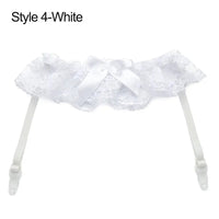 Sexy Fashion Lingerie Wedding Garter Belt Bride Cosplay Party Accessories Bowknot Lace Elastic Leg Ring