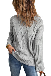 Wine Oversize Thick Pullover Sweater