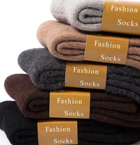 1 Pairs Winter Warm Women Socks Merino Wool Men Super Thicker Solid  Against Cold Thermal Plush Thick Snow Terry Socks